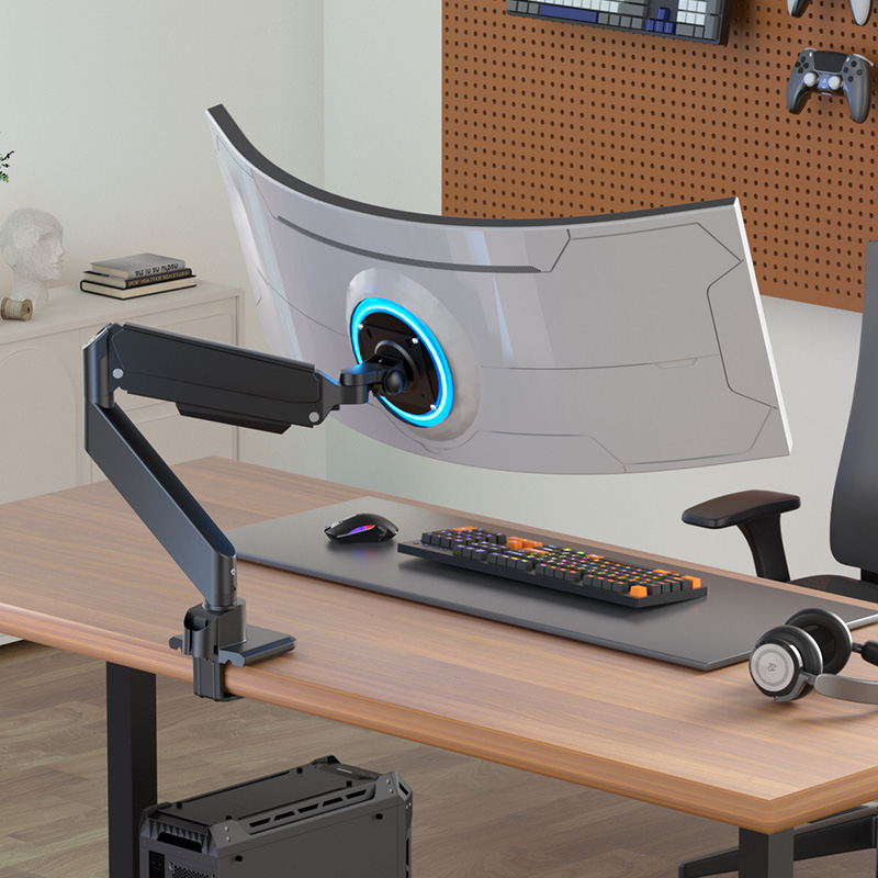 Desk Setup Monitor Arm - HILLPORT Staffa per braccio monitor per