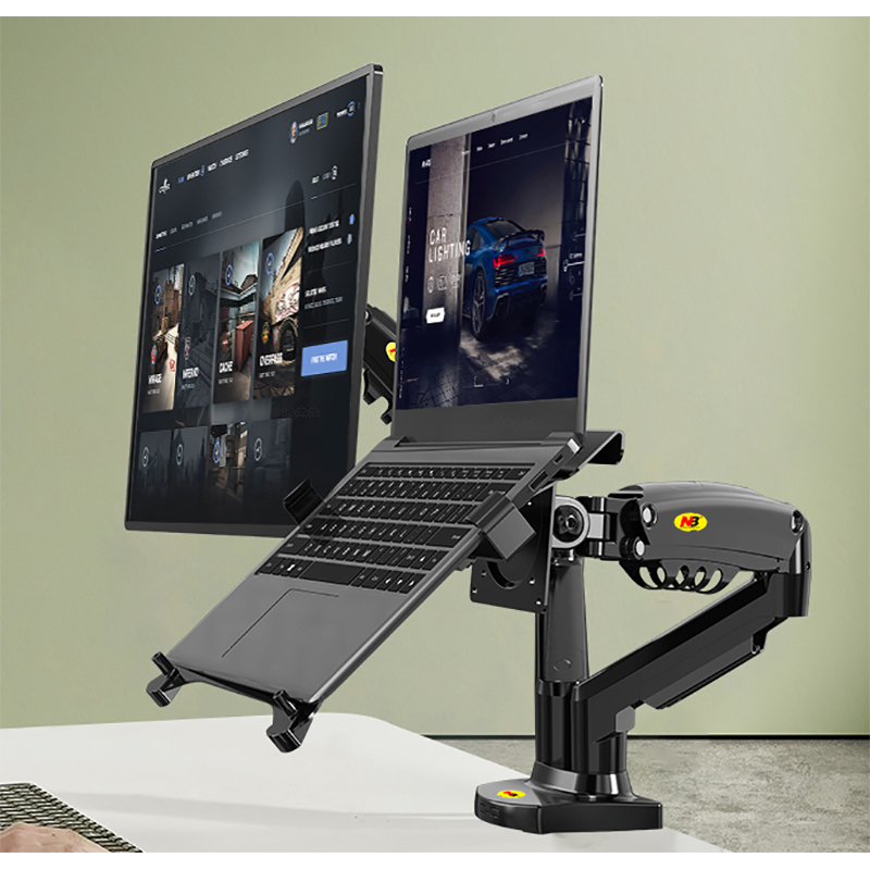 Desk Setup Monitor Arm - Desktop NB F160 + FP-2 Molla
