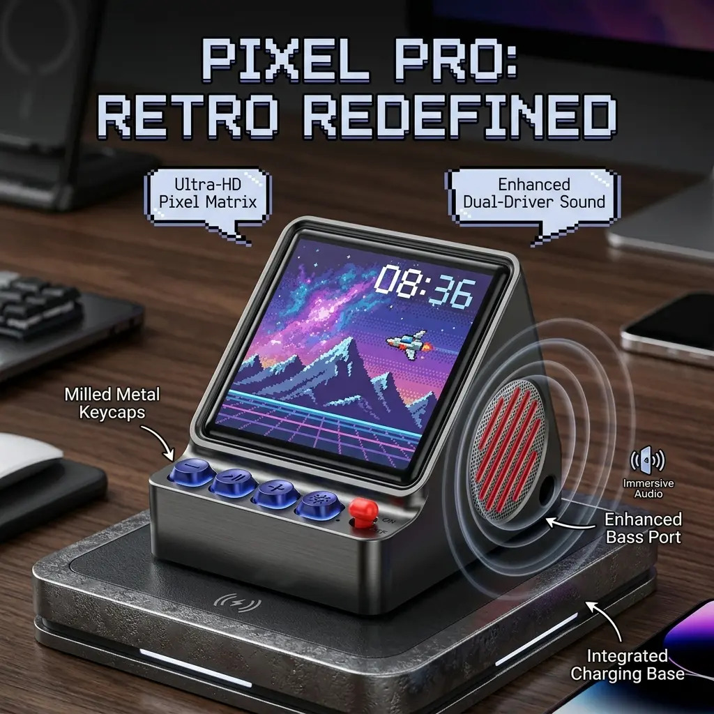 Desk Setup Diy - Altoparlante Portatile con Display LED Programmabile