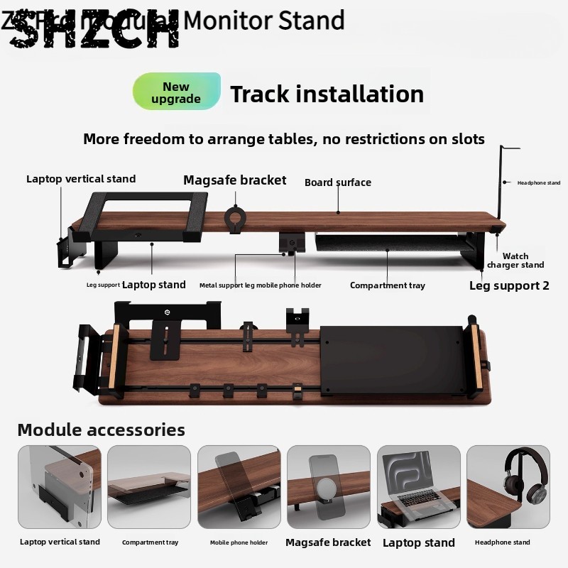 Monitor Riser Wood - Supporto per Monitor Modulare Z3 Pro