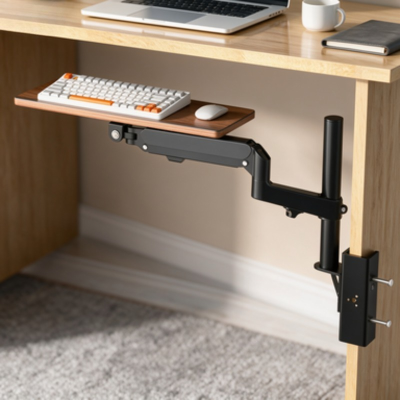 Desk Setup Diy - Vassoio Porta Tastiera Salvaspazio da Scrivania,