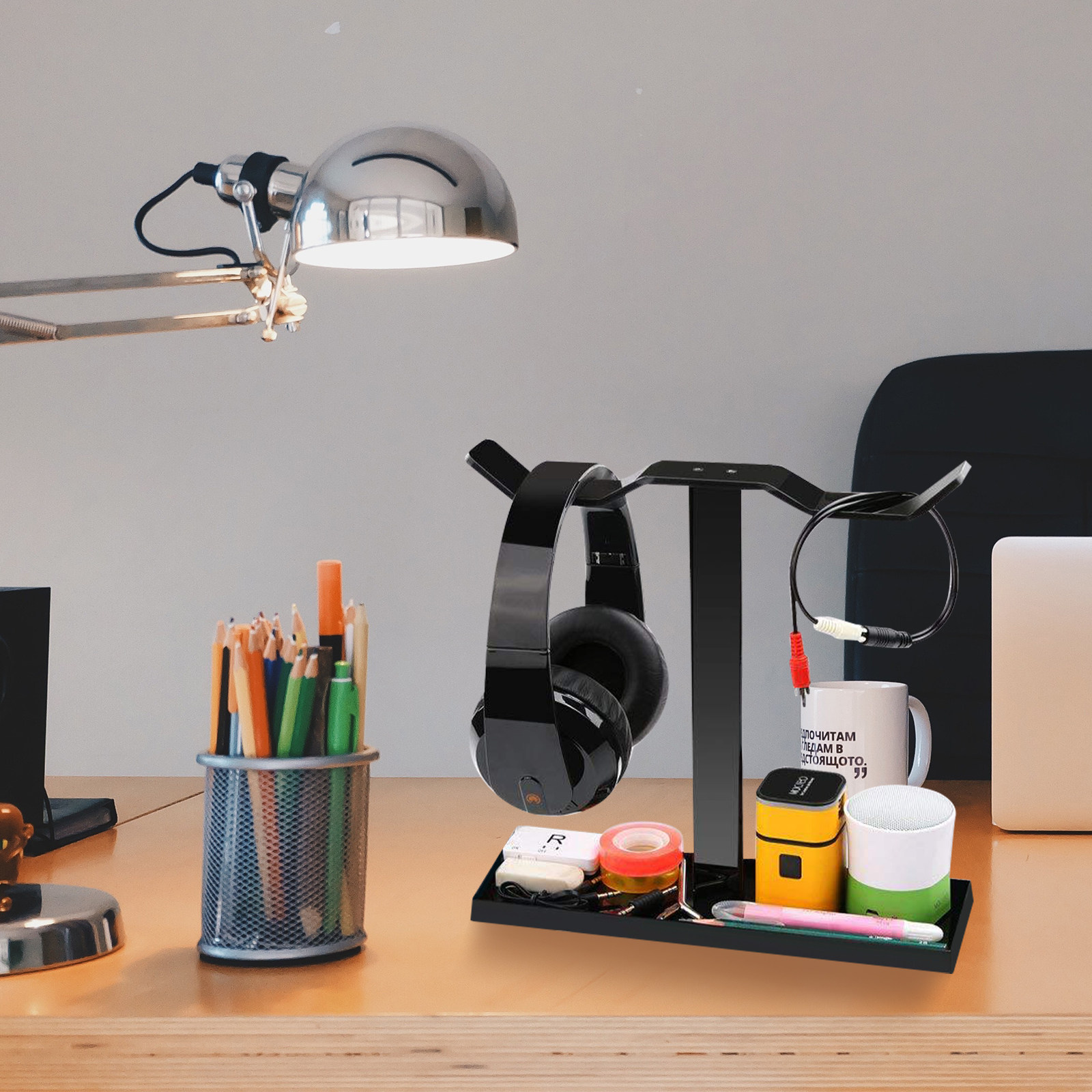 Desk Setup Headphones - Supporto per Cuffie in Acrilico Premium