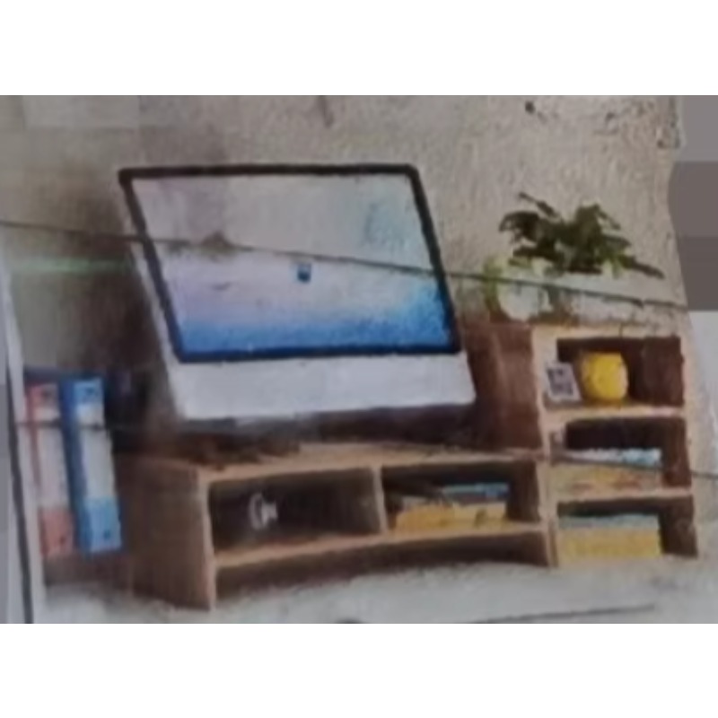 Monitor Riser Wood - Supporto per Monitor in Legno Massello,