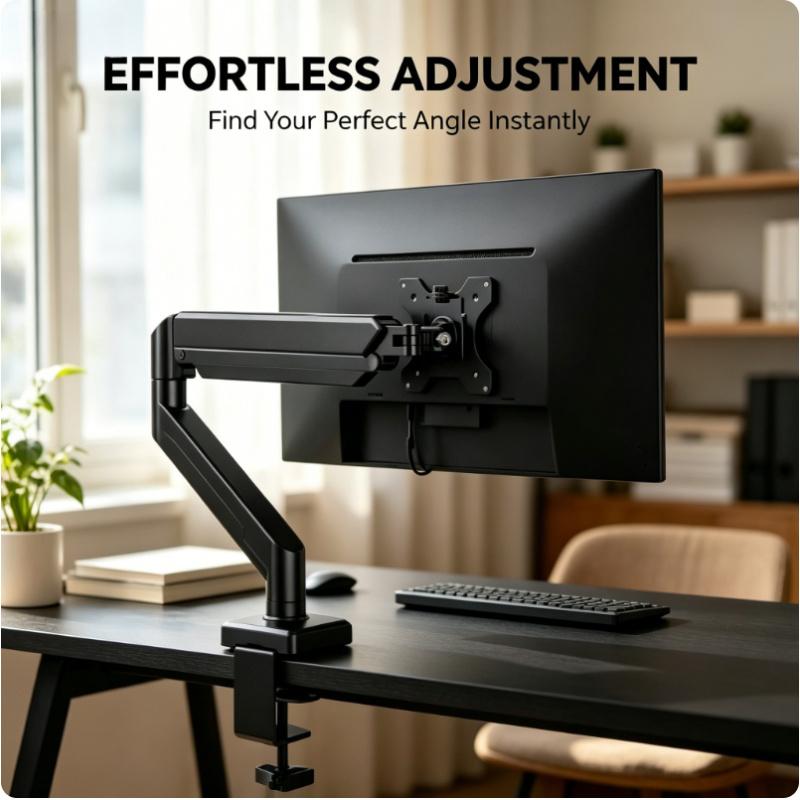 Desk Setup Monitor Arm - Supporto per Monitor Singolo da 14-32