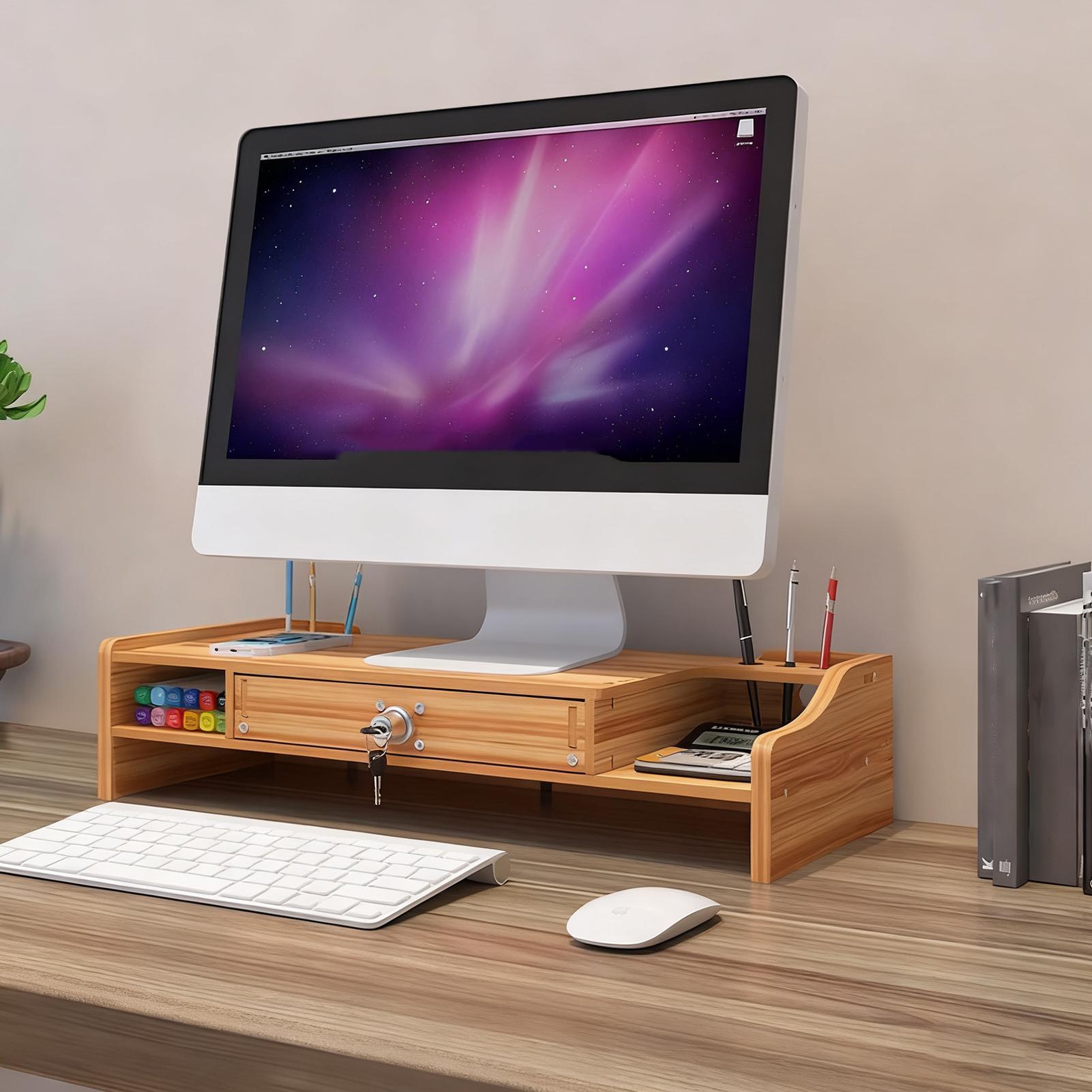 Supporto per monitor per scriv - Monitor Riser Wood recensione e prezzo