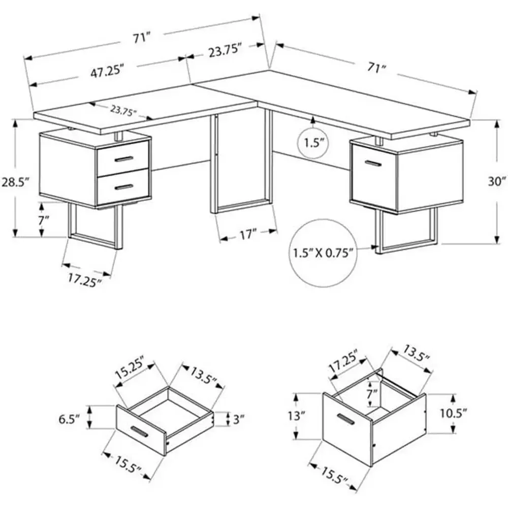 Scrivania per computer a forma - Desk Setup L Shaped recensione e prezzo