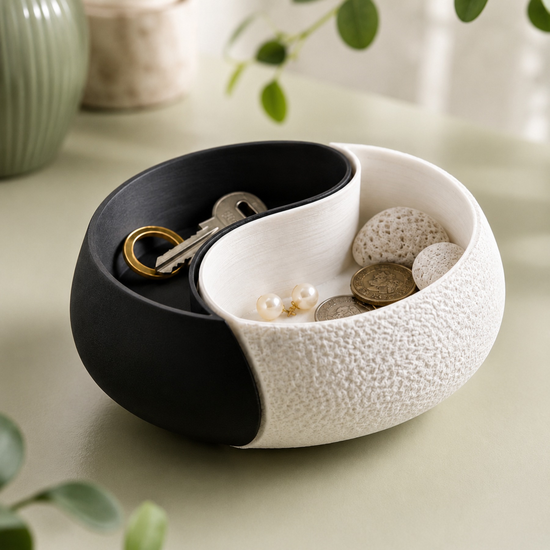 Ciotola portaoggetti monopezzo - Desk Setup Black And White recensione e prezzo