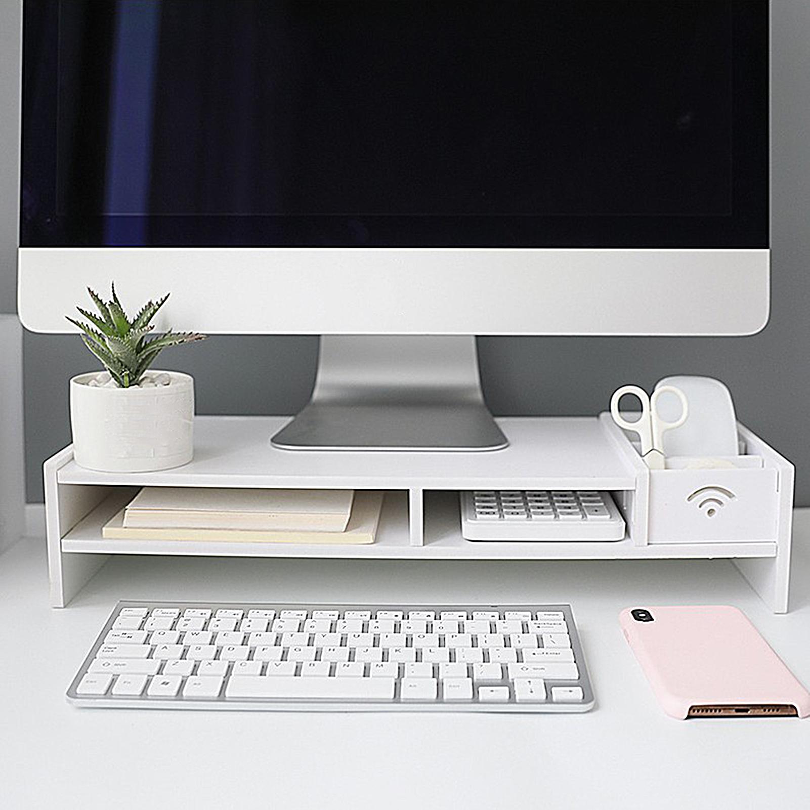 Organizzatore da scrivania a 3 - Monitor Riser Wood recensione e prezzo