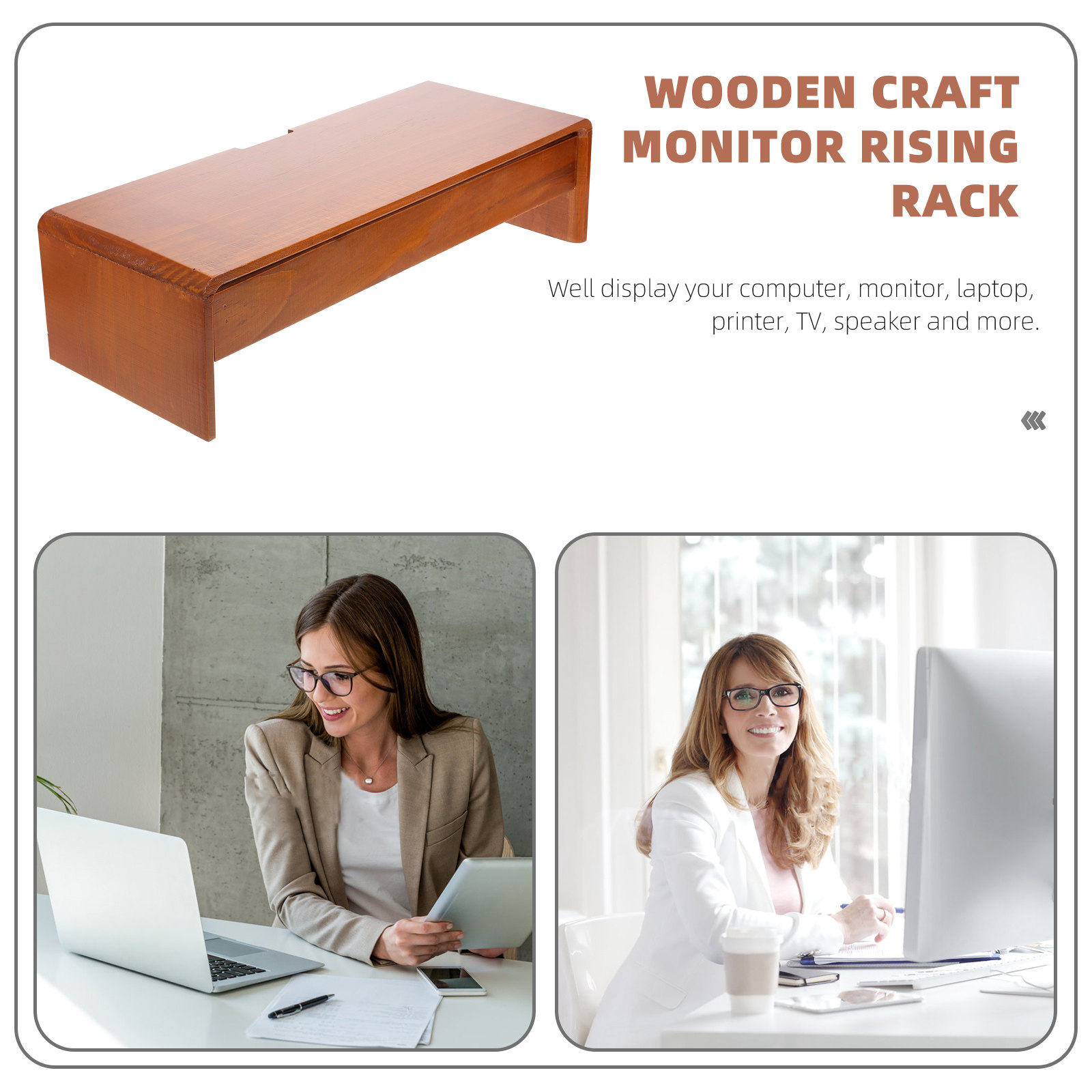 Supporto Rialzante per Compute - Monitor Riser Wood recensione e prezzo