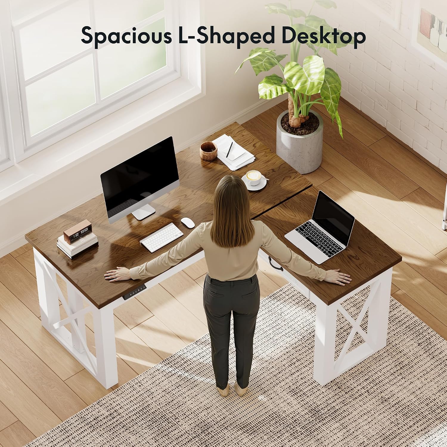 Scrivania ad Angolo a L con Ca - Desk Setup L Shaped recensione e prezzo