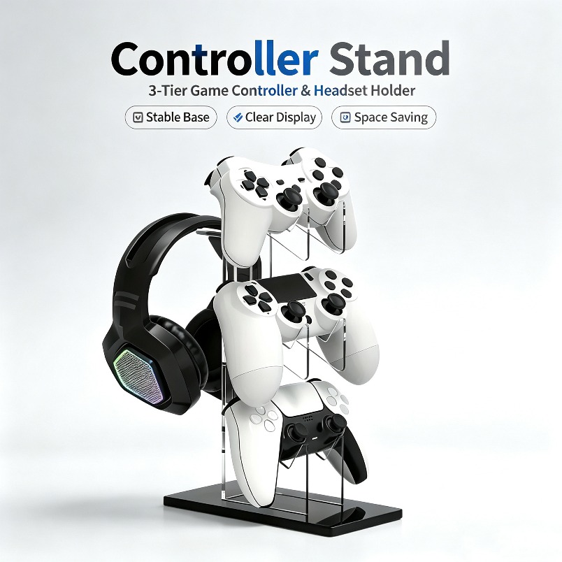 Supporto per Controller a 3 Li - Desk Setup Headphones recensione e prezzo