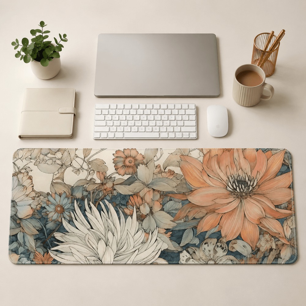 Tovaglietta retrò floreale con - Desk Setup For Work recensione e prezzo