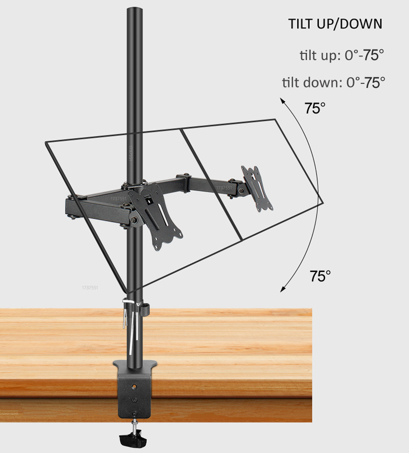 Supporto per due monitor T902- - Desk Setup Monitor Arm recensione e prezzo