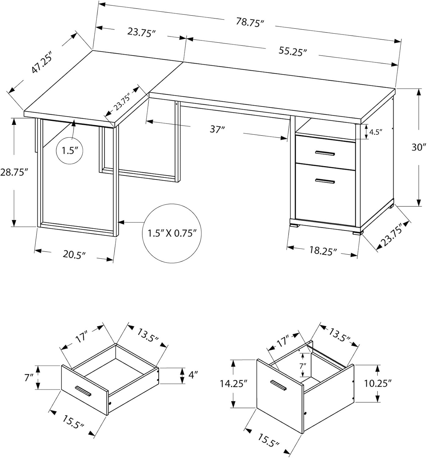 Scrivania per Computer I 7257, - Desk Setup L Shaped recensione e prezzo