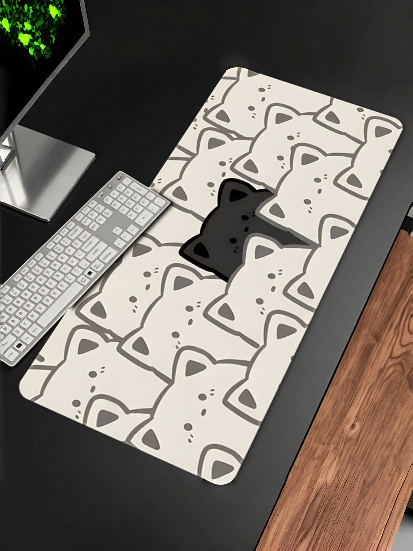 1 Pezzo Grande Tappetino per M - Desk Setup Black And White recensione e prezzo