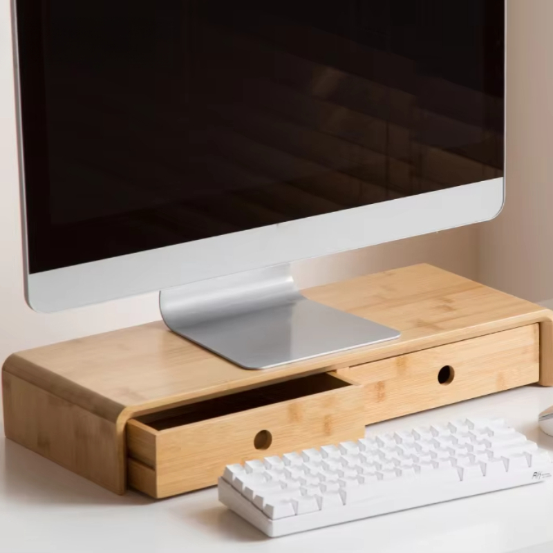 Organizer da tavolo ecologico  - Monitor Riser Wood recensione e prezzo