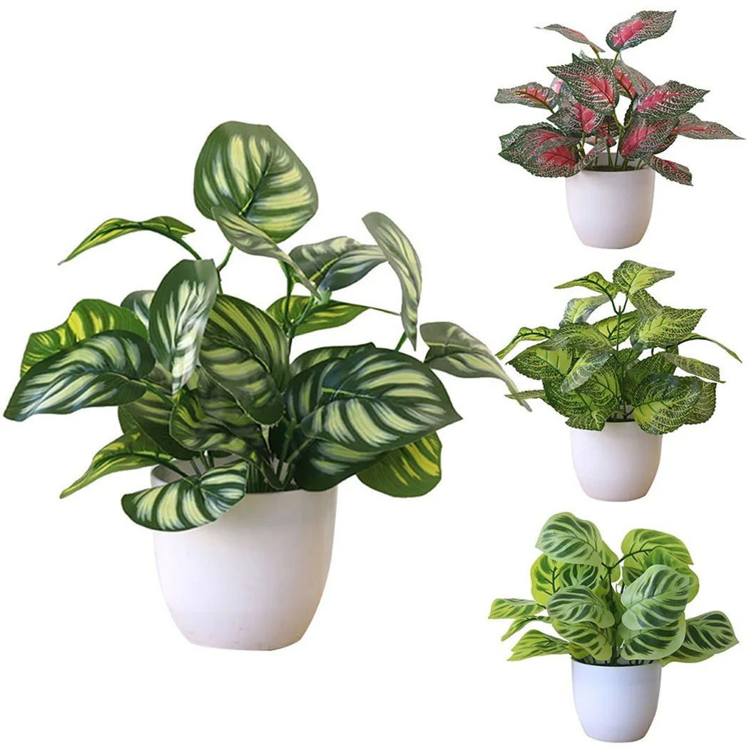1PC Foglio Artificiale Vaso di - Desk Setup Plant recensione e prezzo