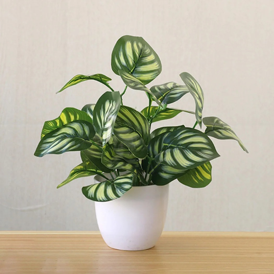 1PC Foglio Artificiale Vaso di - Desk Setup Plant recensione e prezzo