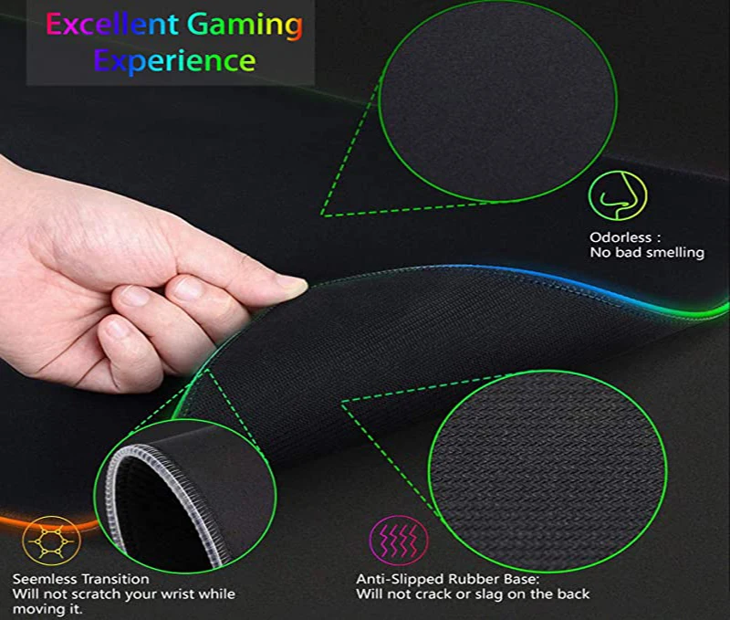 Tappetino per Mouse RGB XXL HD - Desk Setup Black And White recensione e prezzo
